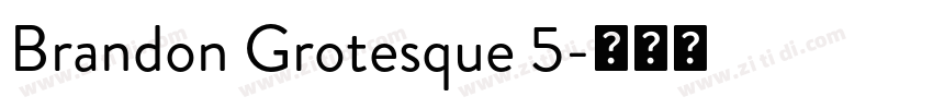 Brandon Grotesque 5字体转换